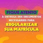 Entrega de documentos pendentes. Regularize já!