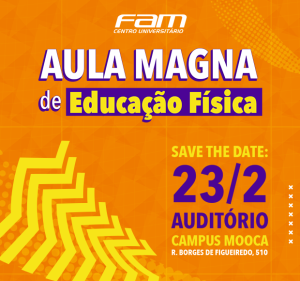 Post Aula Magna de Educação Física – movimento e energia que marcam o começo do semestre!